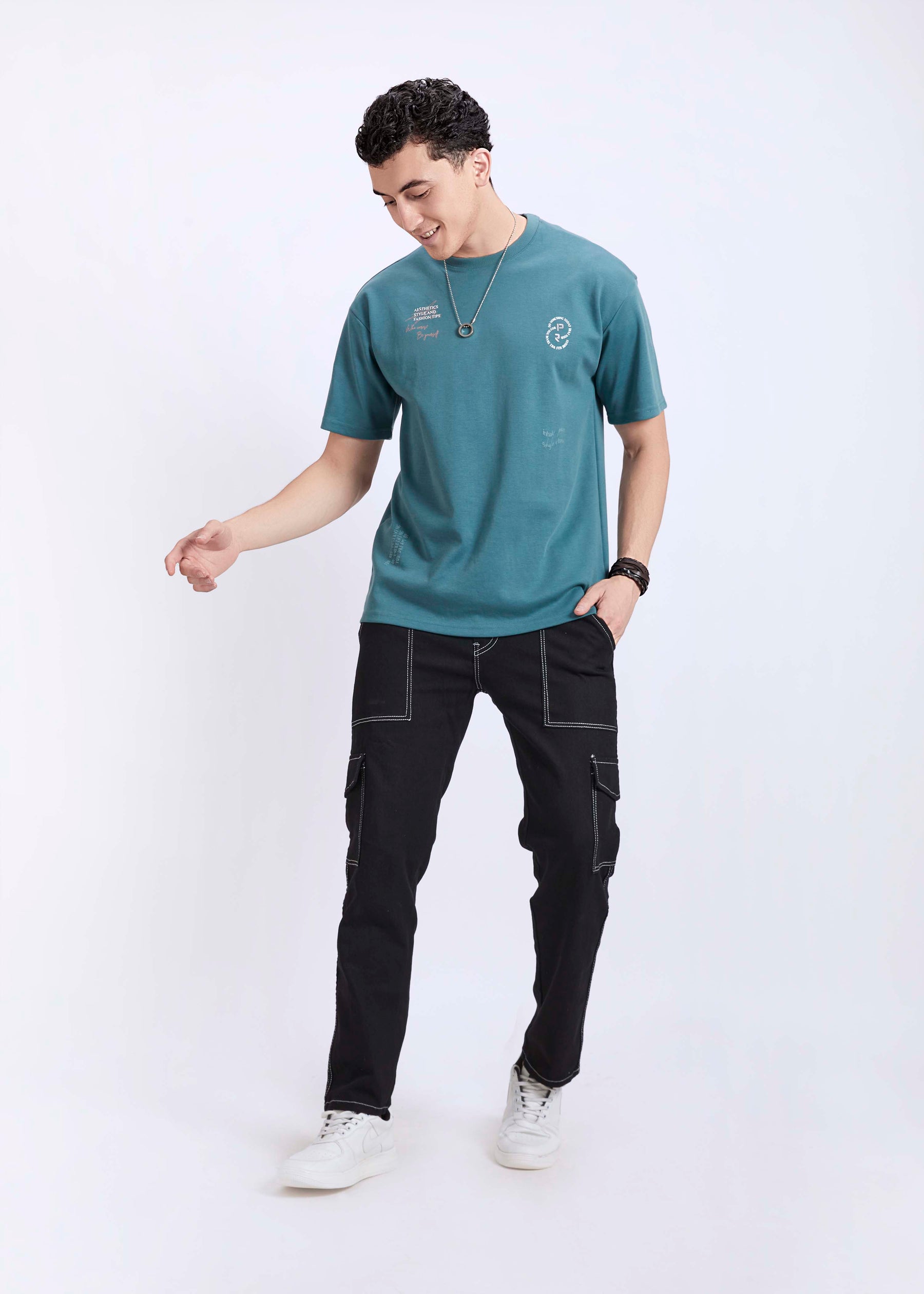 Oversized T-shirt Teal