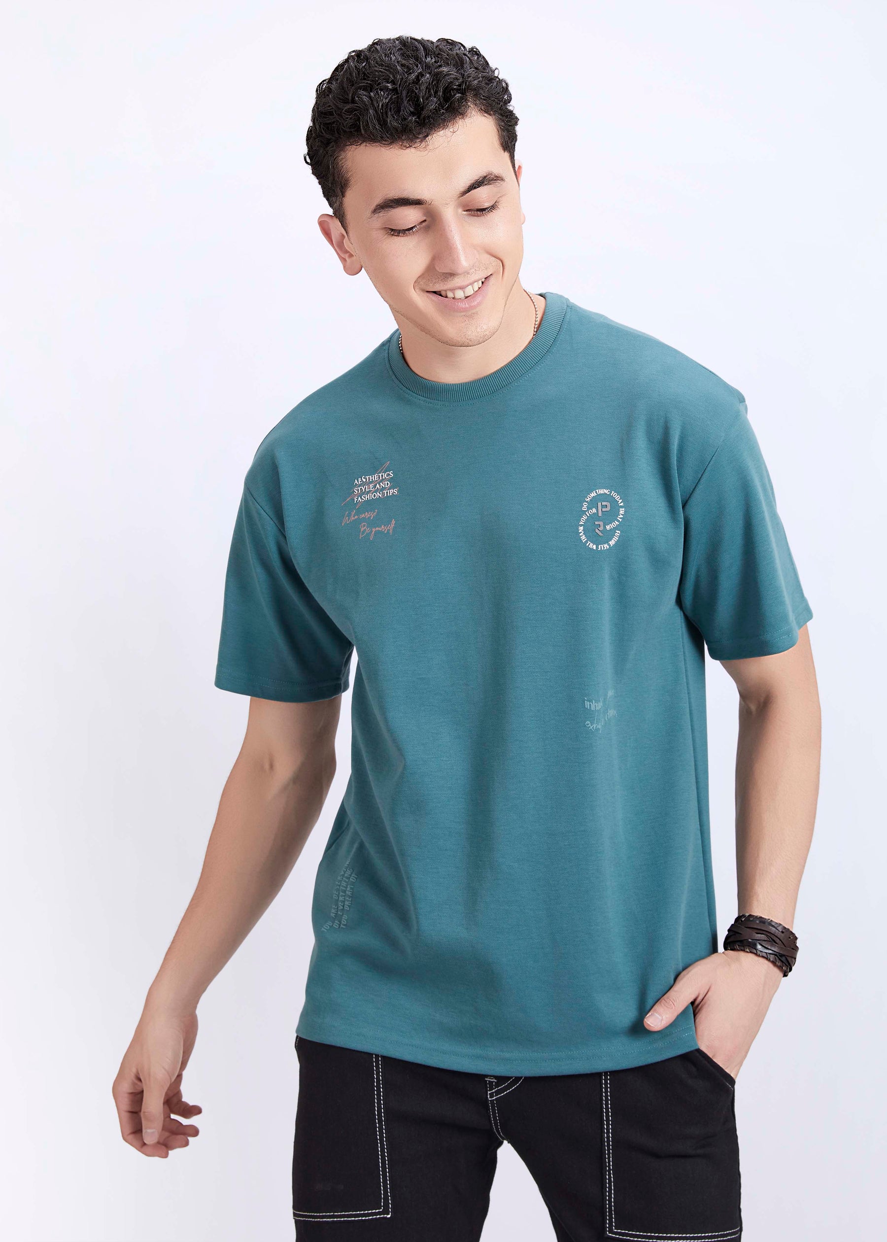 Oversized T-shirt Teal