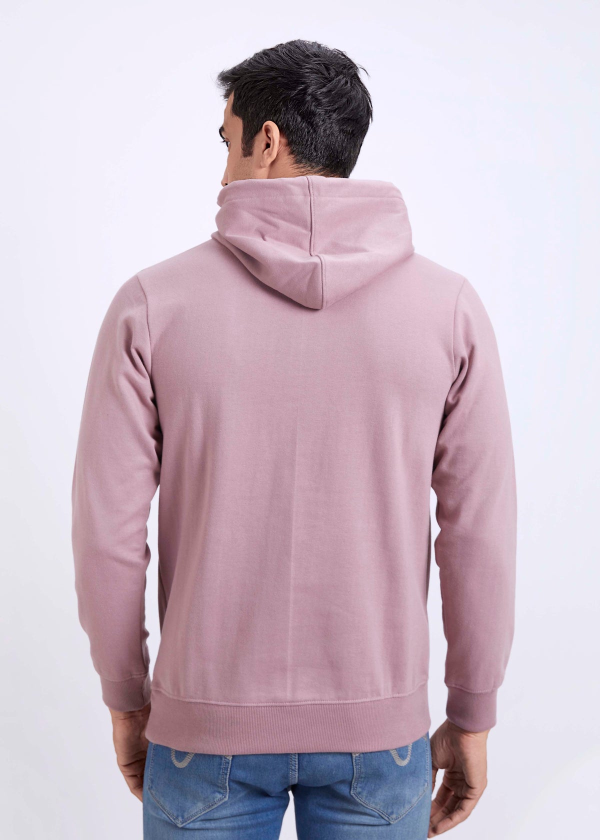 Cotton Fleece Printed Hoodie - Onion