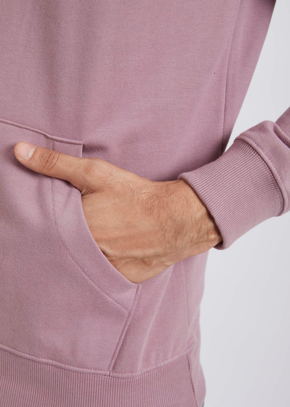 Cotton Fleece Printed Hoodie - Onion