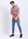Cotton Fleece Printed Hoodie - Onion