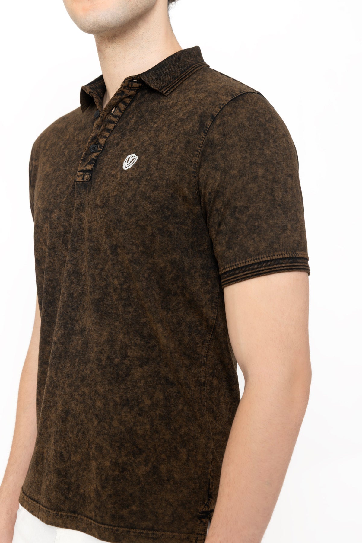 Tie-Dye Polo - Olive