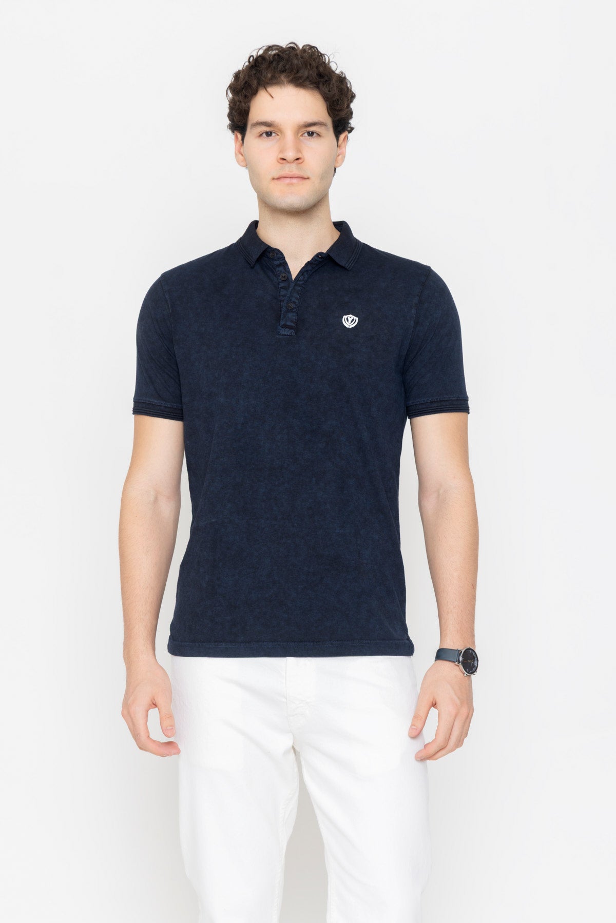 Tie-Dye Polo - Denim