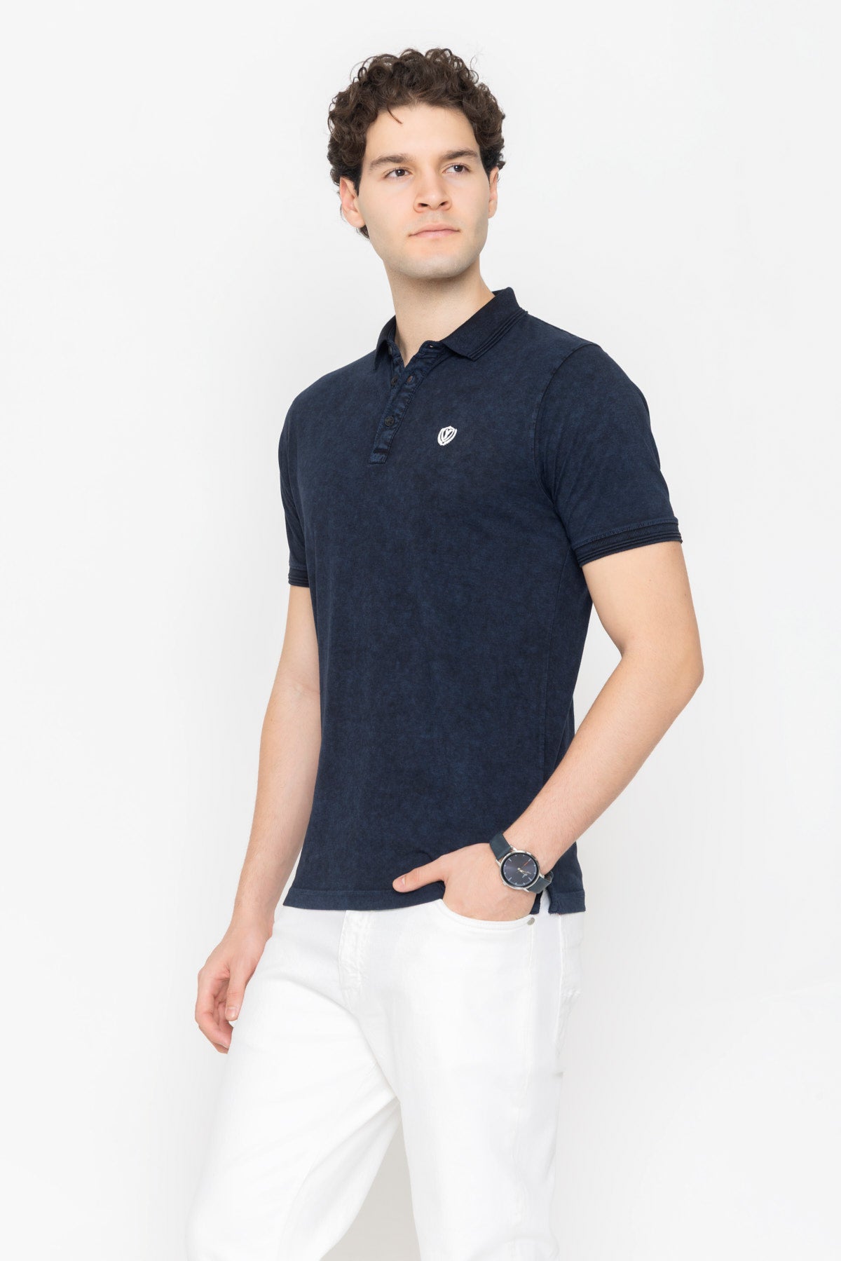 Tie-Dye Polo - Denim