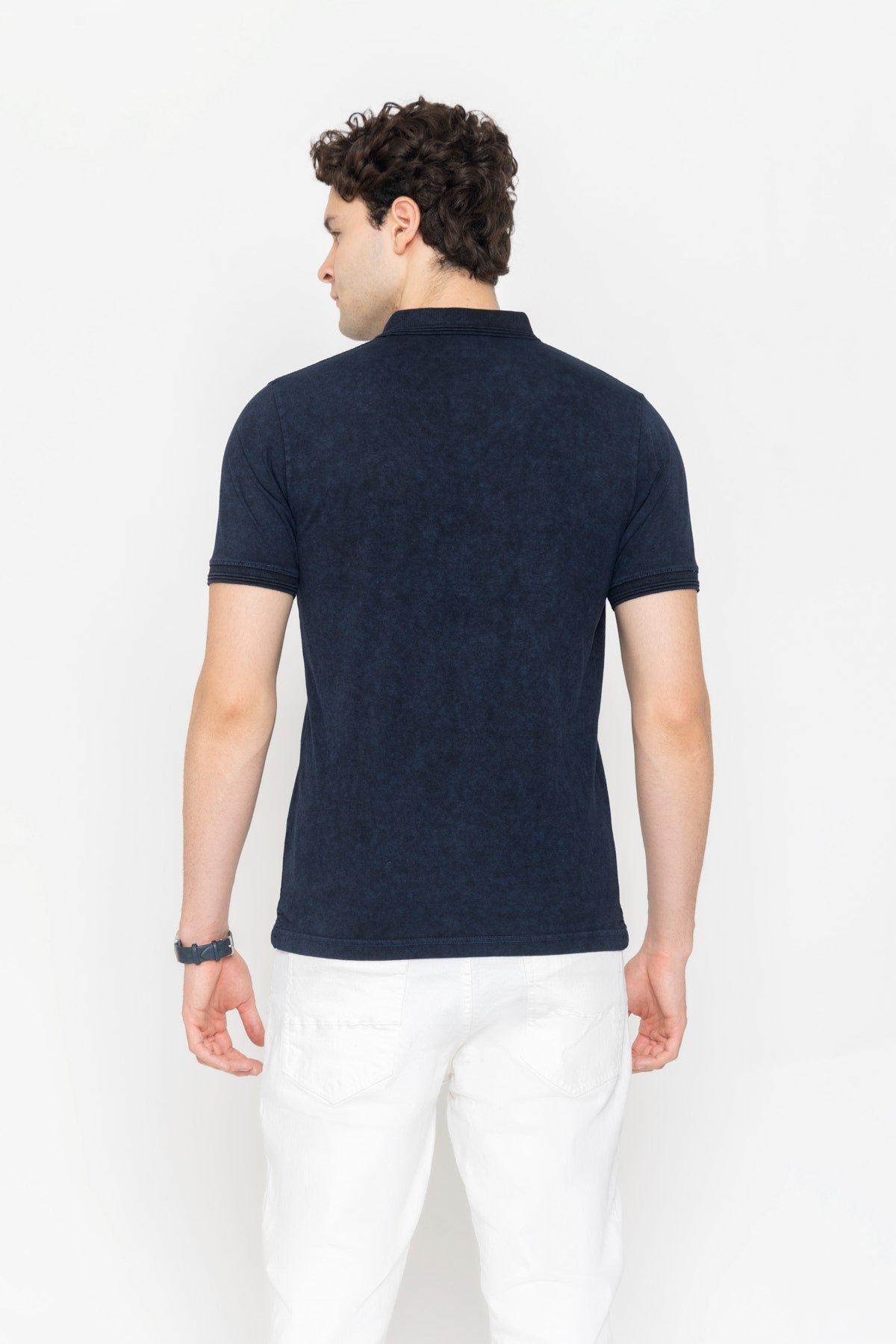 Tie-Dye Polo - Denim