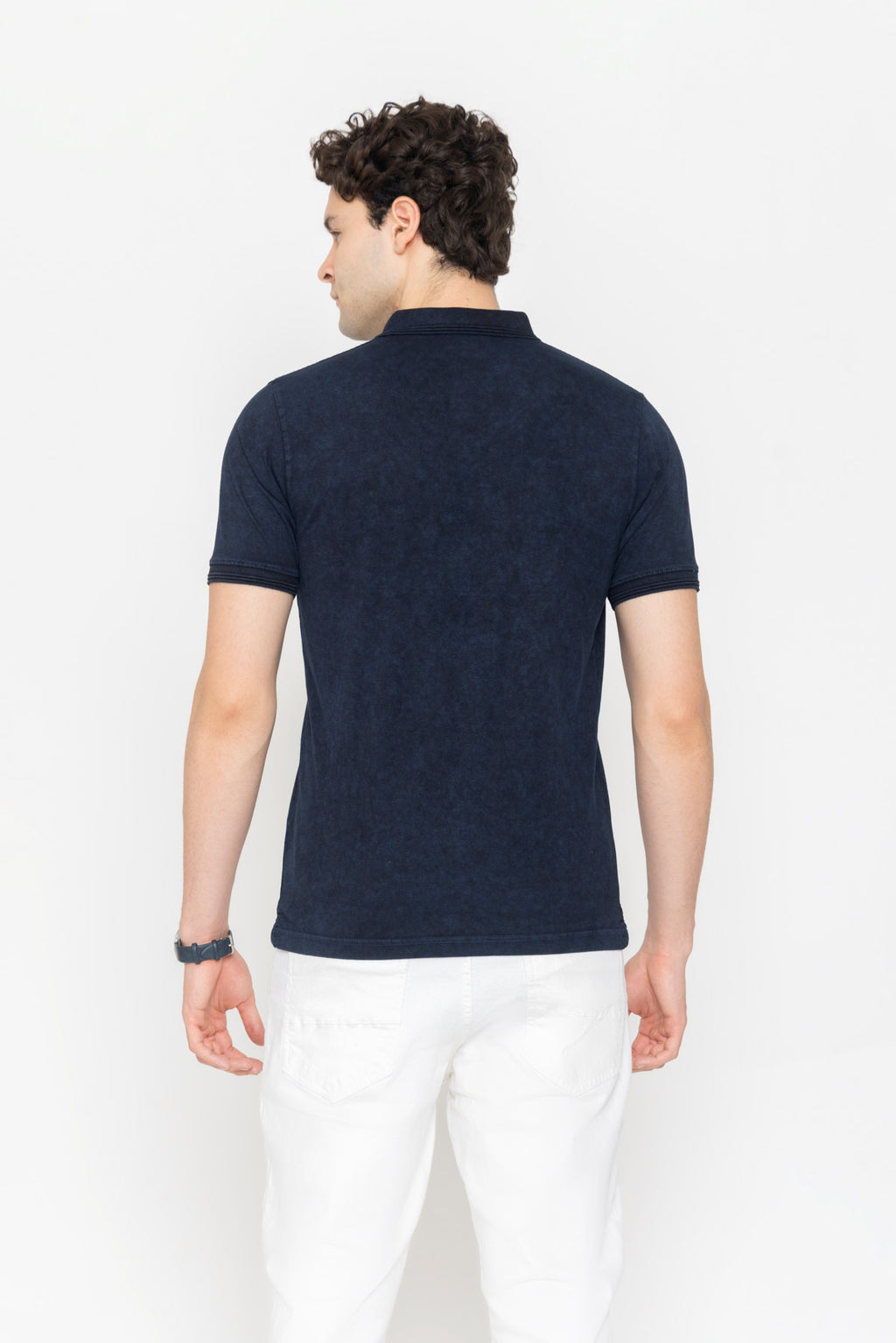 Tie-Dye Polo - Denim